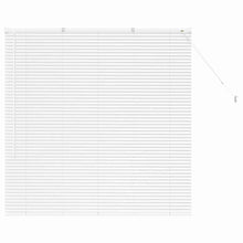 Raam Blind met gordijnen Anders Wit 135 x 130 cm Aluminium