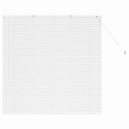 Raam Blind met gordijnen Anders Wit 135 x 130 cm Aluminium