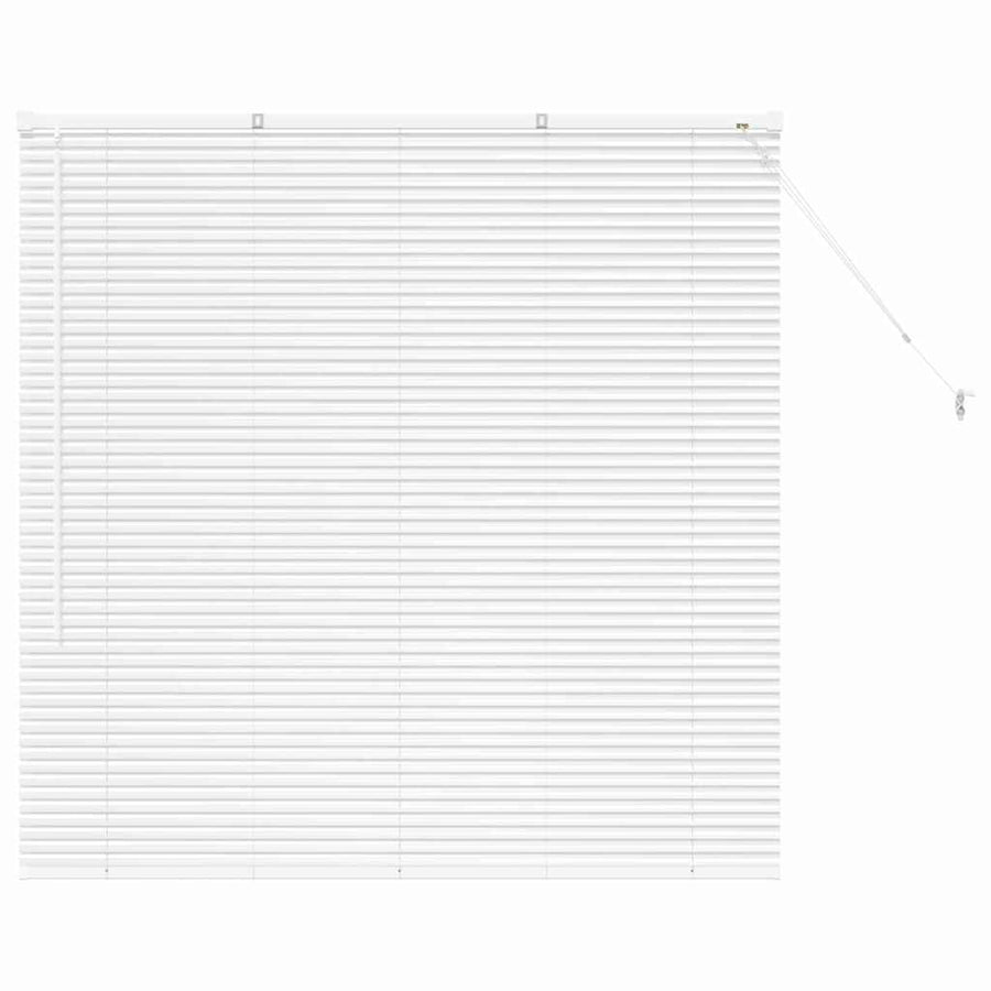Raam Blind met gordijnen Anders Wit 135 x 130 cm Aluminium