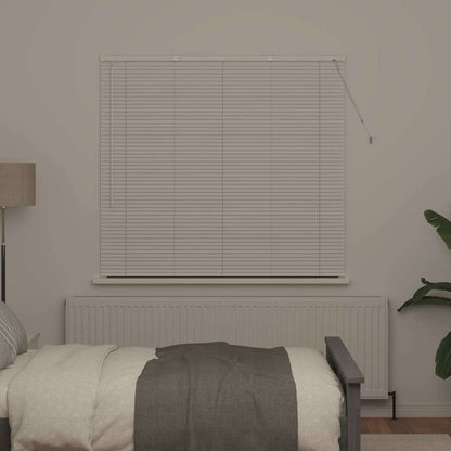 Raam Blind met gordijnen Anders Wit 80 x 130 cm Aluminium