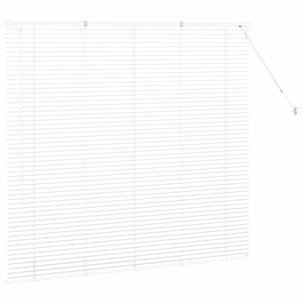 Raam Blind met gordijnen Anders Wit 80 x 130 cm Aluminium