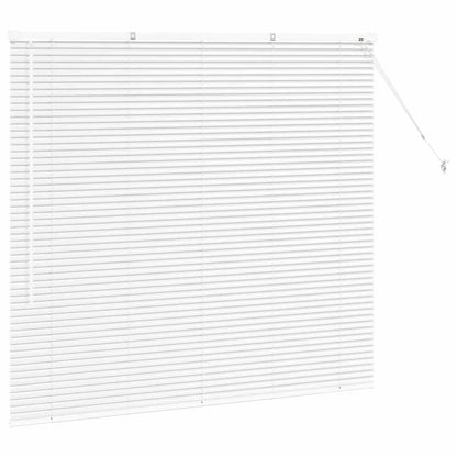 Raam Blind met gordijnen Anders Wit 80 x 130 cm Aluminium