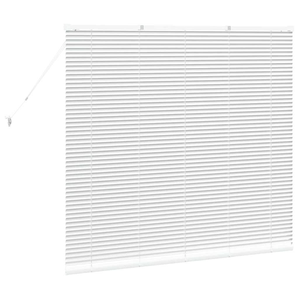 Raam Blind met gordijnen Anders Wit 80 x 130 cm Aluminium