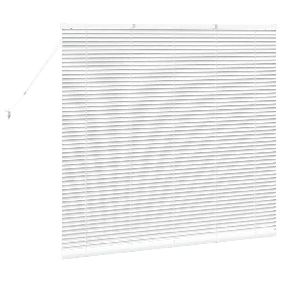 Raam Blind met gordijnen Anders Wit 80 x 130 cm Aluminium