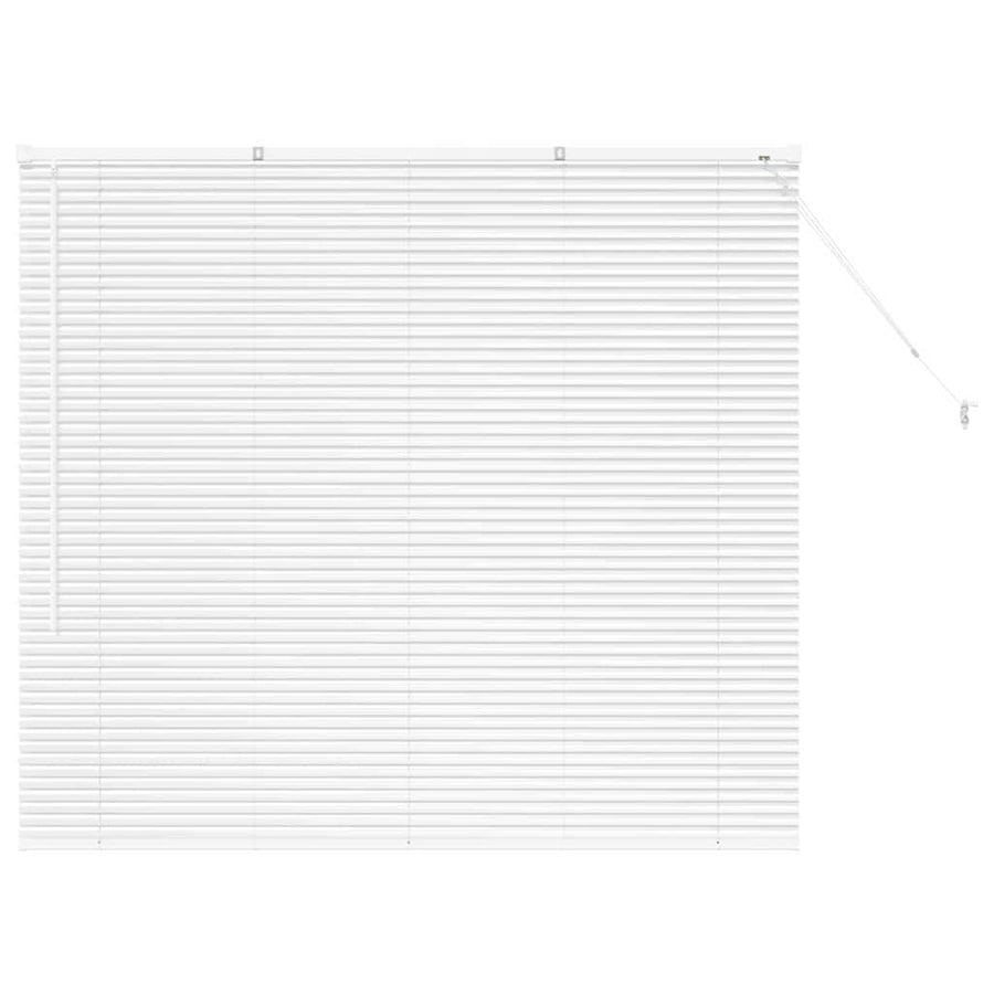 Raam Blind met gordijnen Anders Wit 80 x 130 cm Aluminium