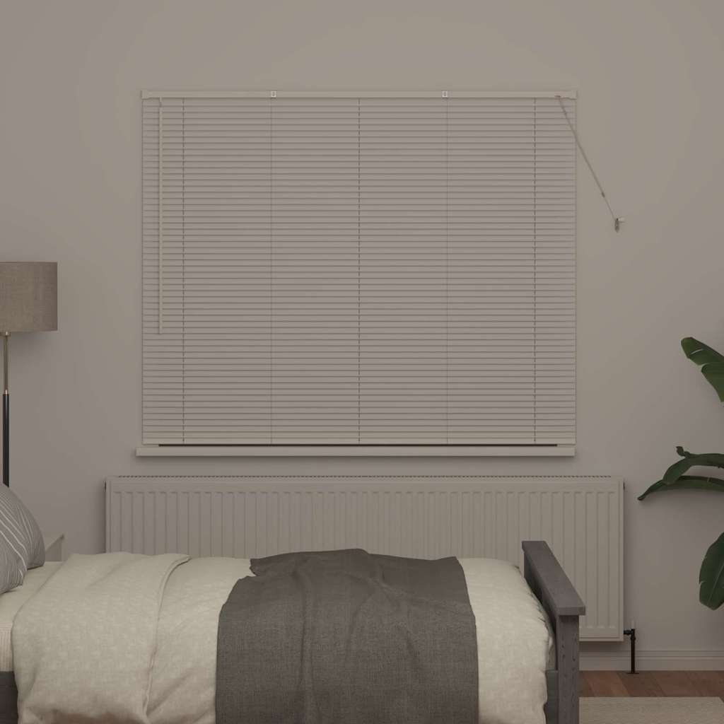 Raam Blind met gordijnen Anders Wit 80 x 130 cm Aluminium