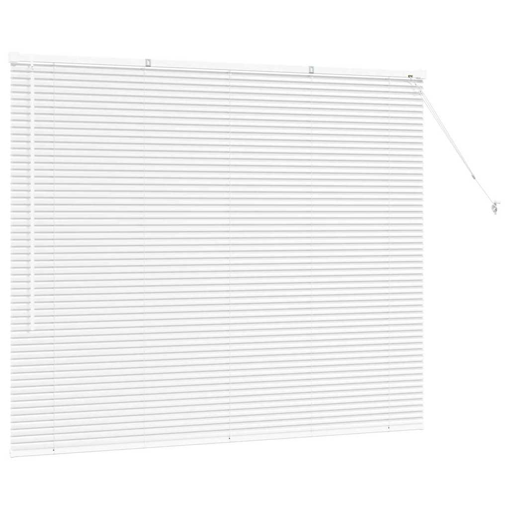 Raam Blind met gordijnen Anders Wit 80 x 130 cm Aluminium