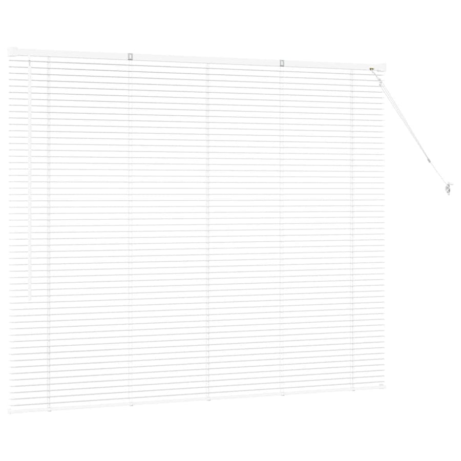 Raam Blind met gordijnen Anders Wit 80 x 130 cm Aluminium