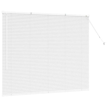 Raam Blind met gordijnen Anders Wit 80 x 130 cm Aluminium