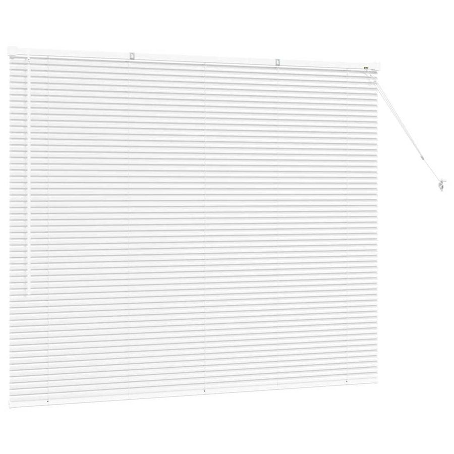 Raam Blind met gordijnen Anders Wit 80 x 130 cm Aluminium
