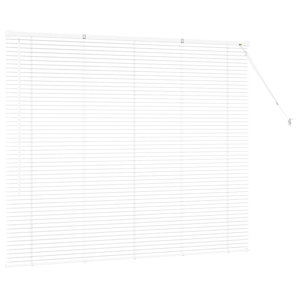 Raam Blind met gordijnen Anders Wit 80 x 130 cm Aluminium