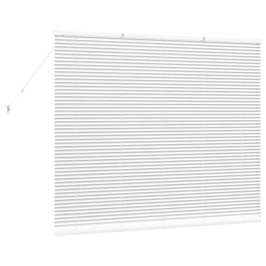 Raam Blind met gordijnen Anders Wit 80 x 130 cm Aluminium