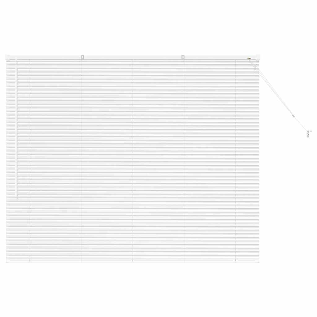 Raam Blind met gordijnen Anders Wit 80 x 130 cm Aluminium