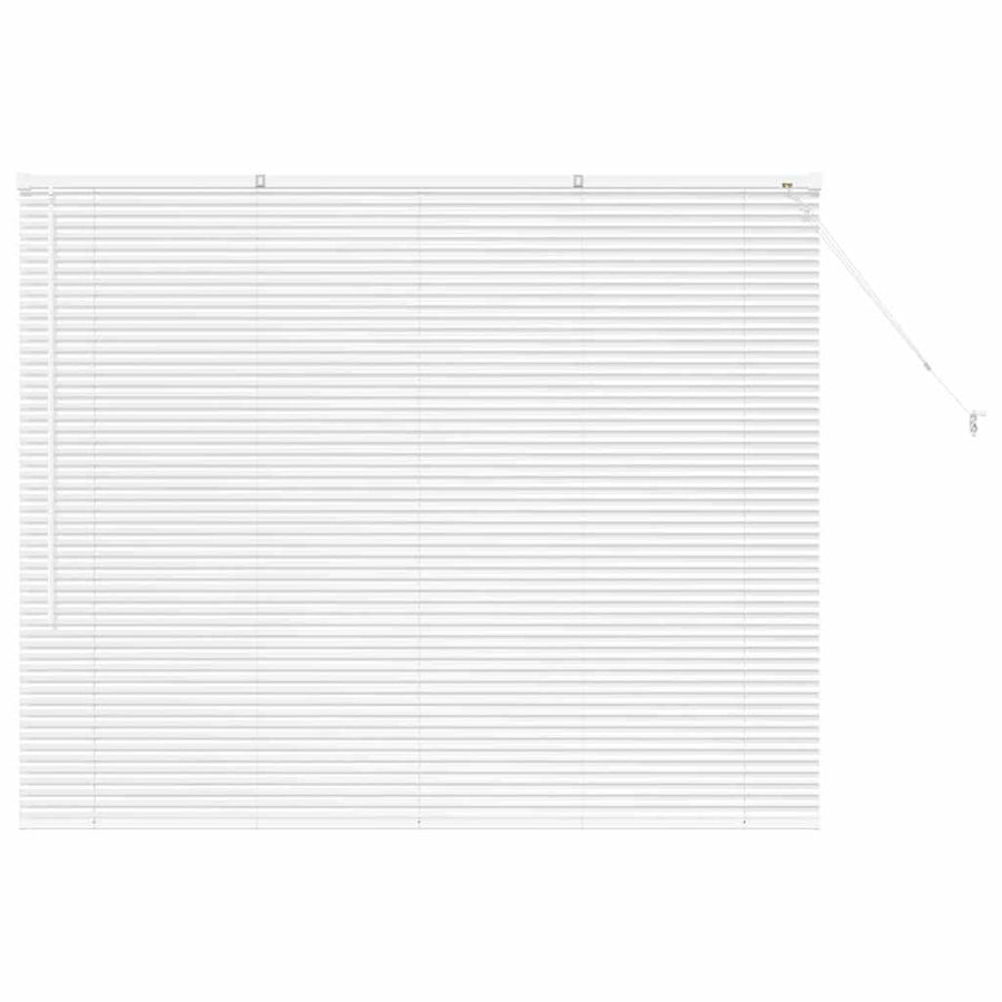 Raam Blind met gordijnen Anders Wit 80 x 130 cm Aluminium