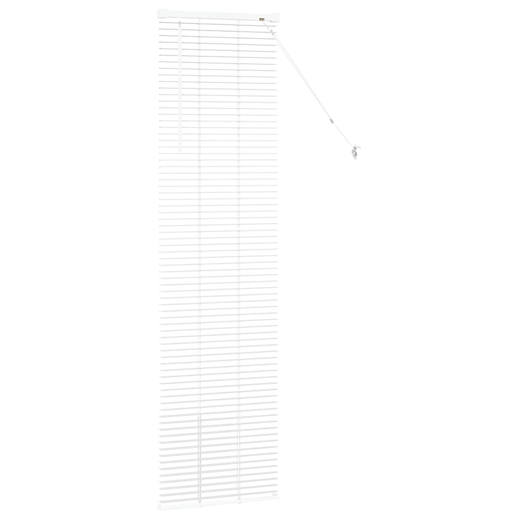 Raam Blind met gordijnen Anders Wit 80 x 130 cm Aluminium