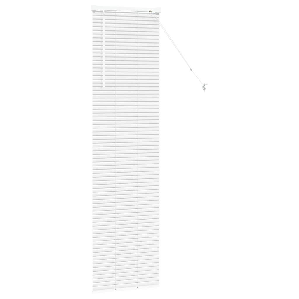 Raam Blind met gordijnen Anders Wit 80 x 130 cm Aluminium