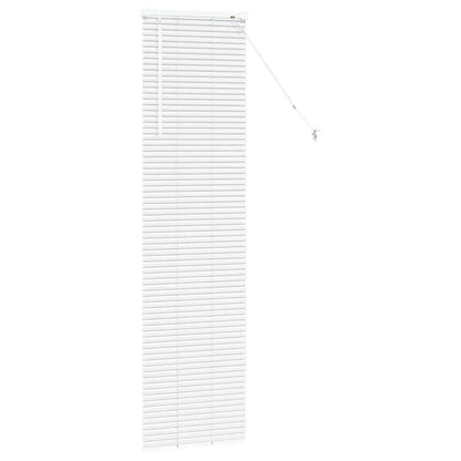 Raam Blind met gordijnen Anders Wit 80 x 130 cm Aluminium