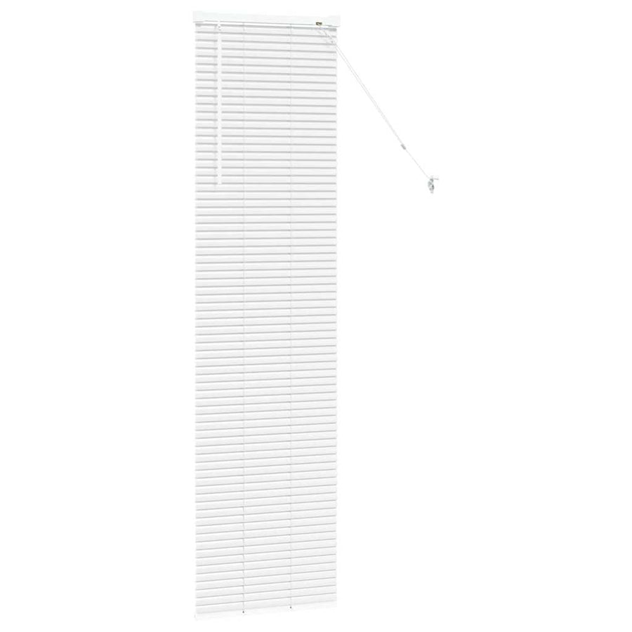 Raam Blind met gordijnen Anders Wit 80 x 130 cm Aluminium