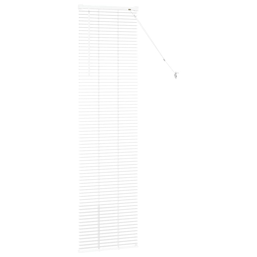 Raam Blind met gordijnen Anders Wit 80 x 130 cm Aluminium