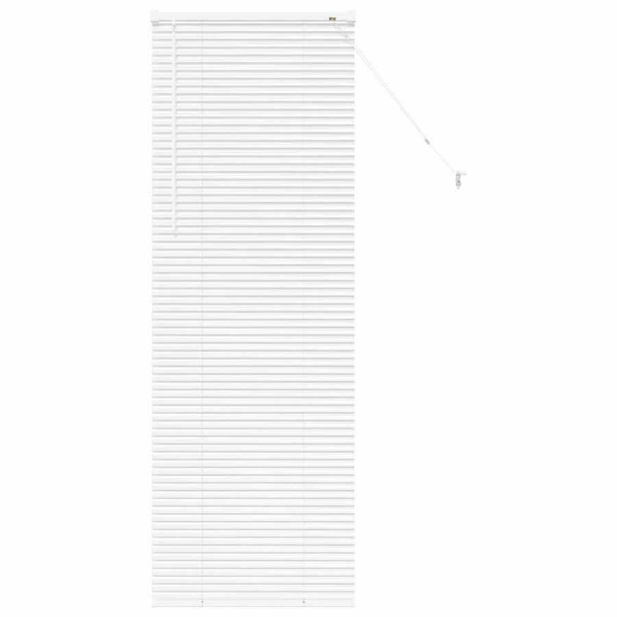 Raam Blind met gordijnen Anders Wit 80 x 130 cm Aluminium