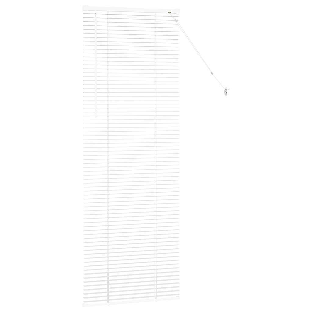 Raam Blind met gordijnen Anders Wit 80 x 130 cm Aluminium