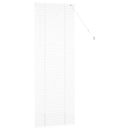 Raam Blind met gordijnen Anders Wit 80 x 130 cm Aluminium