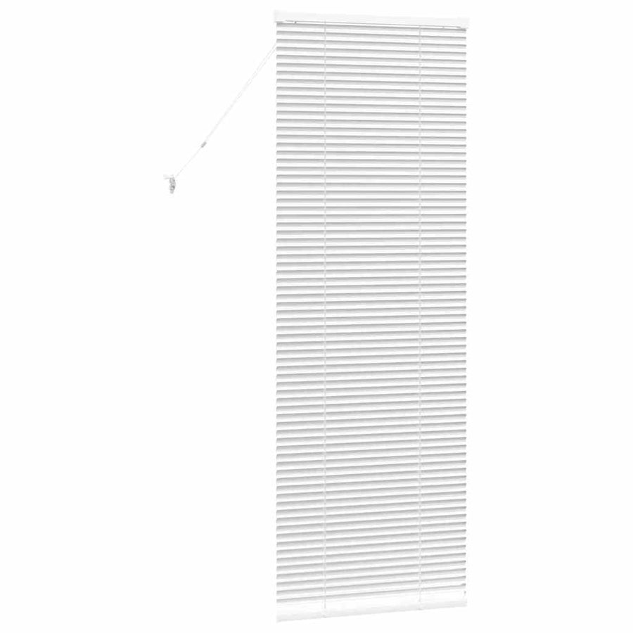 Raam Blind met gordijnen Anders Wit 80 x 130 cm Aluminium