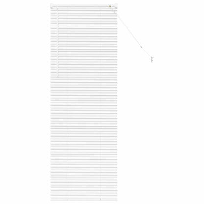 Raam Blind met gordijnen Anders Wit 80 x 130 cm Aluminium