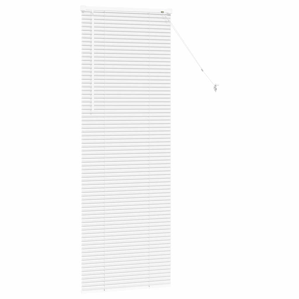 Raam Blind met gordijnen Anders Wit 80 x 130 cm Aluminium