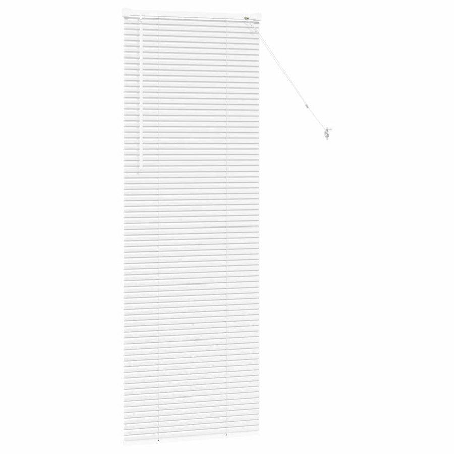 Raam Blind met gordijnen Anders Wit 80 x 130 cm Aluminium