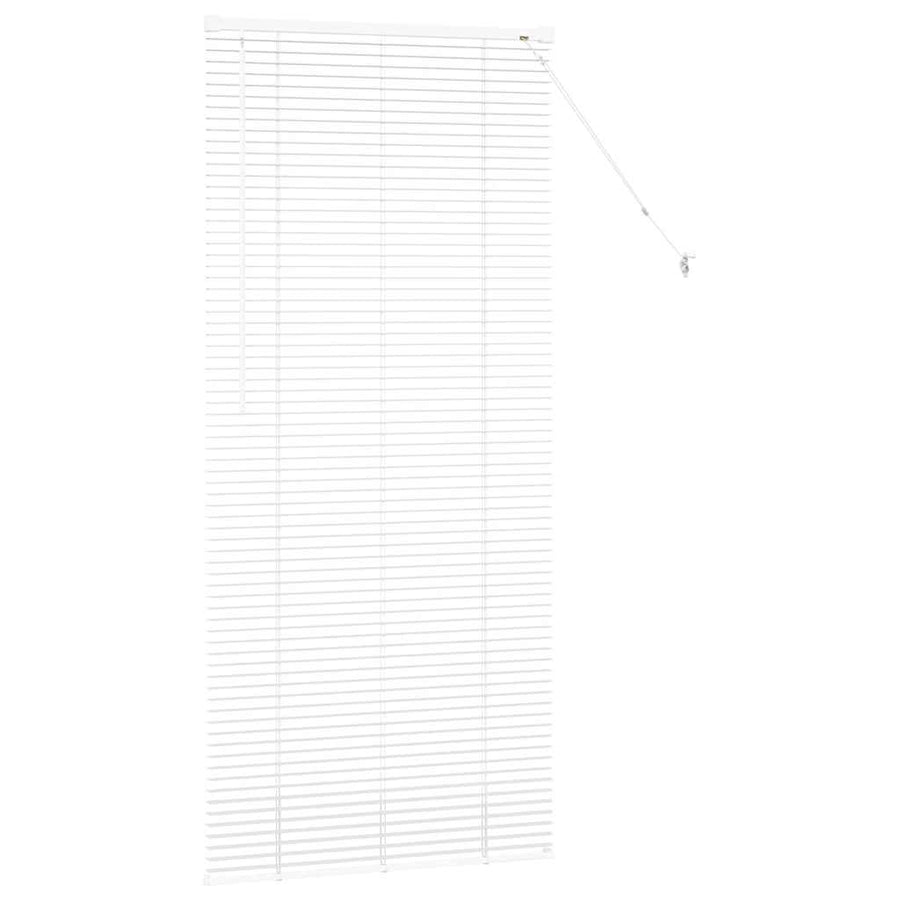 Raam Blind met gordijnen Anders Wit 80 x 130 cm Aluminium