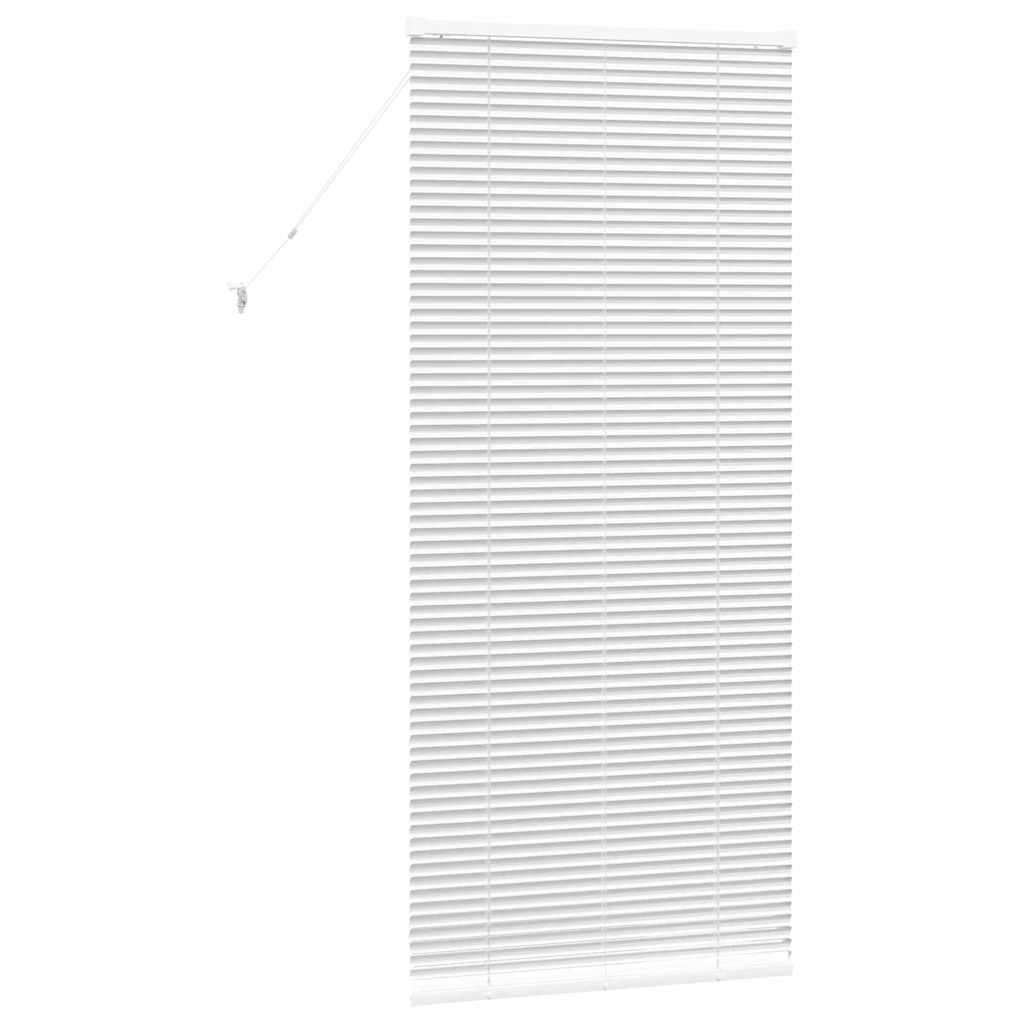 Raam Blind met gordijnen Anders Wit 80 x 130 cm Aluminium