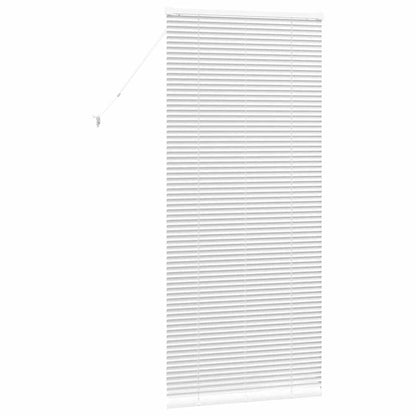 Raam Blind met gordijnen Anders Wit 80 x 130 cm Aluminium