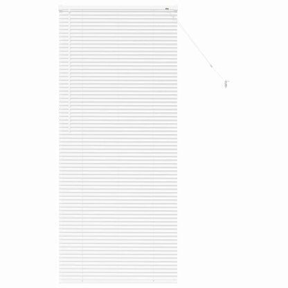 Raam Blind met gordijnen Anders Wit 80 x 130 cm Aluminium