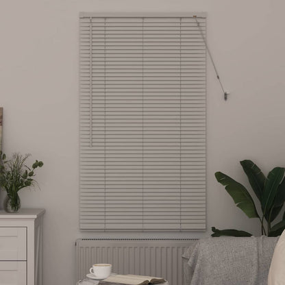 Raam Blind met gordijnen Anders Wit 80 x 175 cm Aluminium