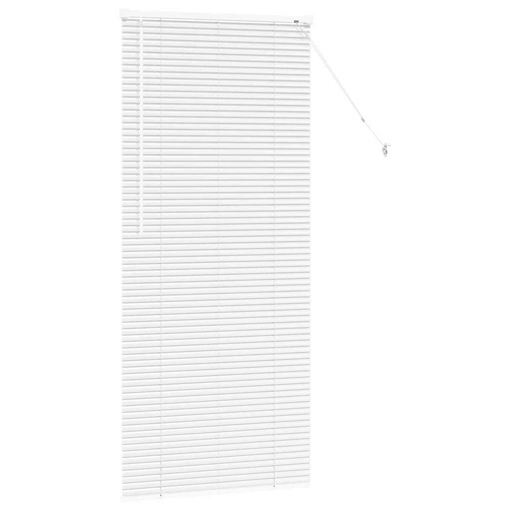 Raam Blind met gordijnen Anders Wit 80 x 175 cm Aluminium