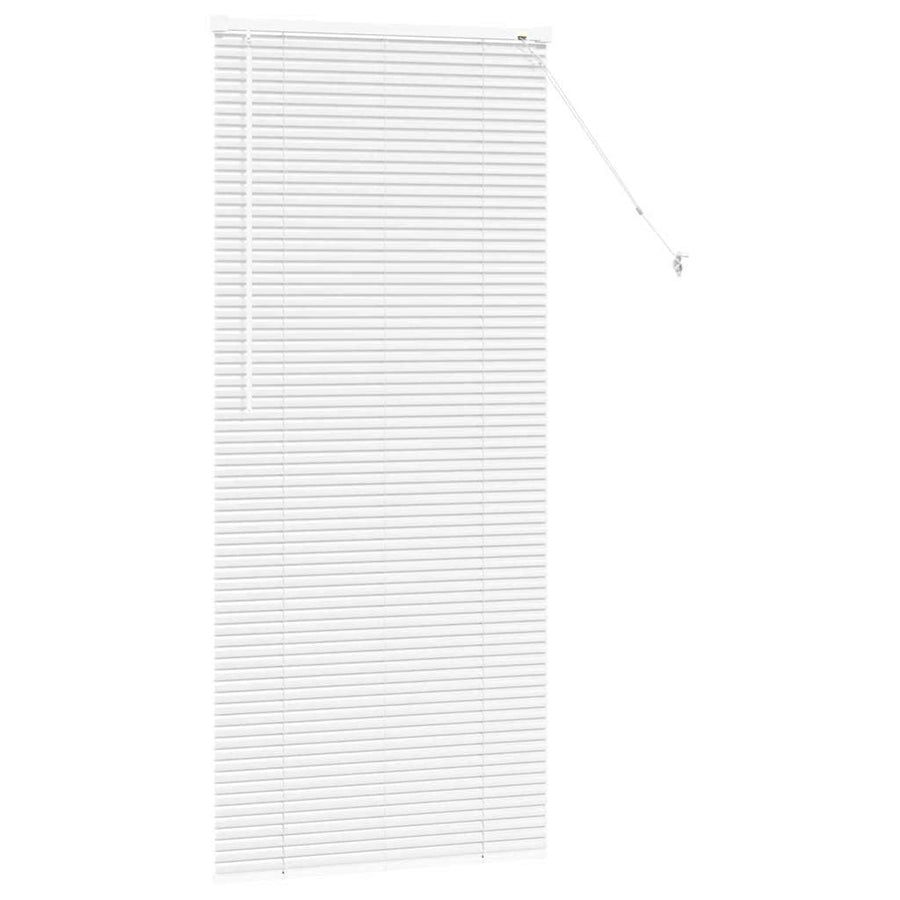 Raam Blind met gordijnen Anders Wit 80 x 175 cm Aluminium
