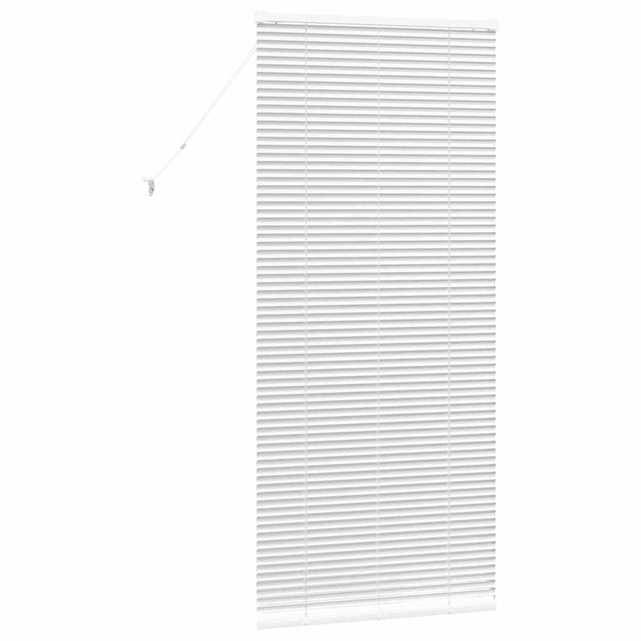 Raam Blind met gordijnen Anders Wit 80 x 175 cm Aluminium