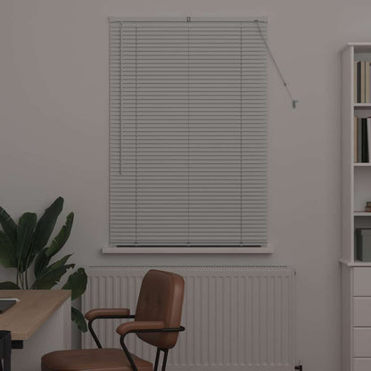 Raam Blind met gordijnen Anders Wit 85 x 175 cm Aluminium