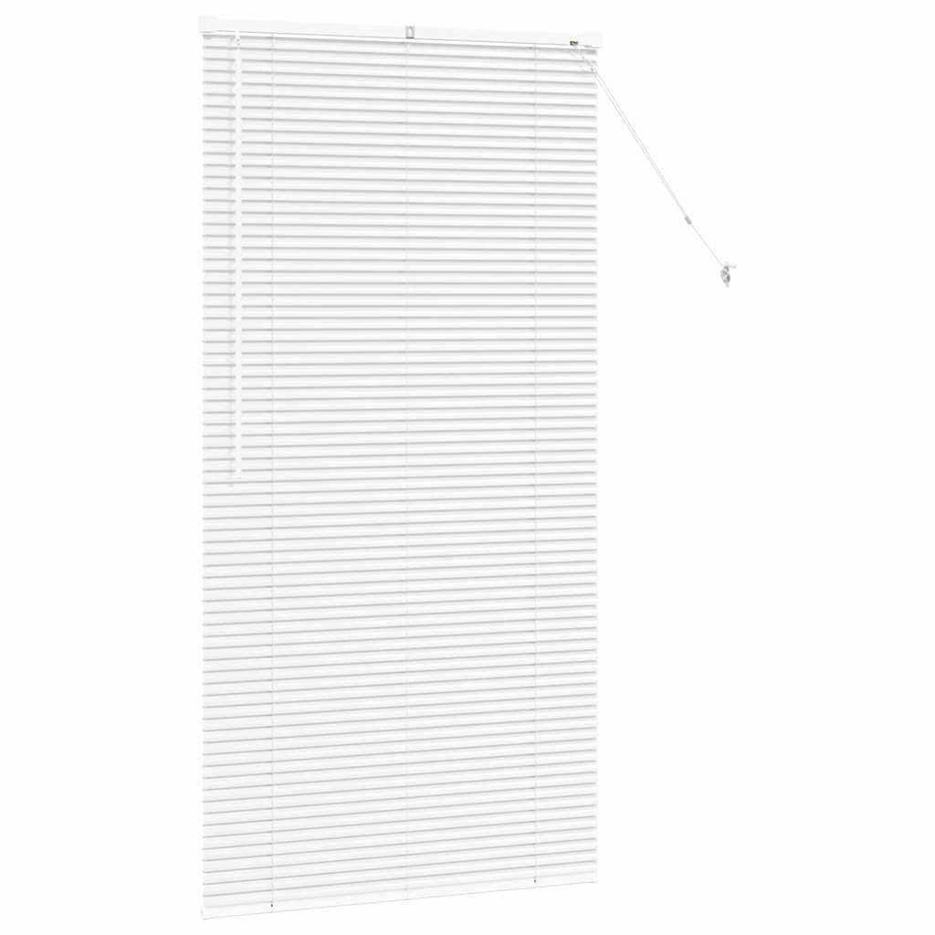 Raam Blind met gordijnen Anders Wit 85 x 175 cm Aluminium