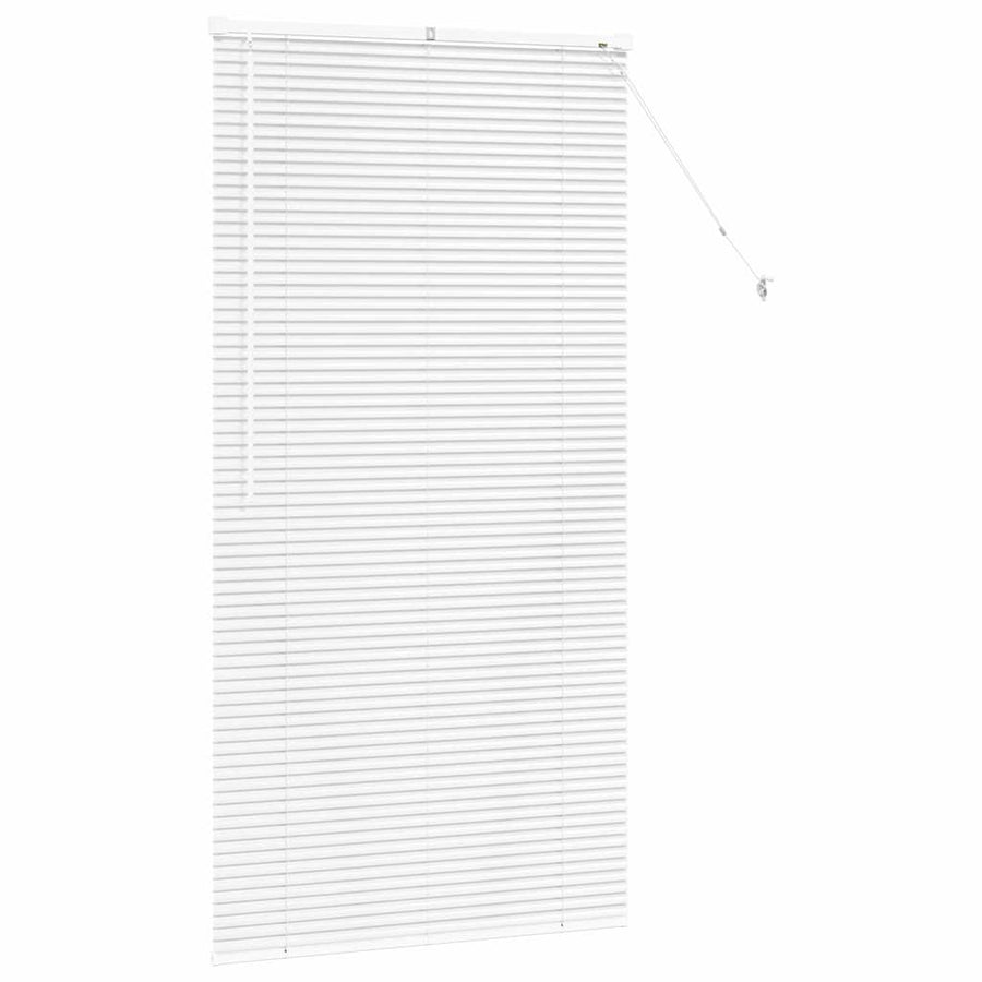Raam Blind met gordijnen Anders Wit 85 x 175 cm Aluminium
