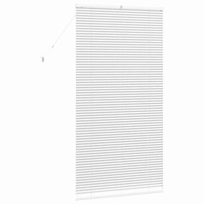 Raam Blind met gordijnen Anders Wit 85 x 175 cm Aluminium