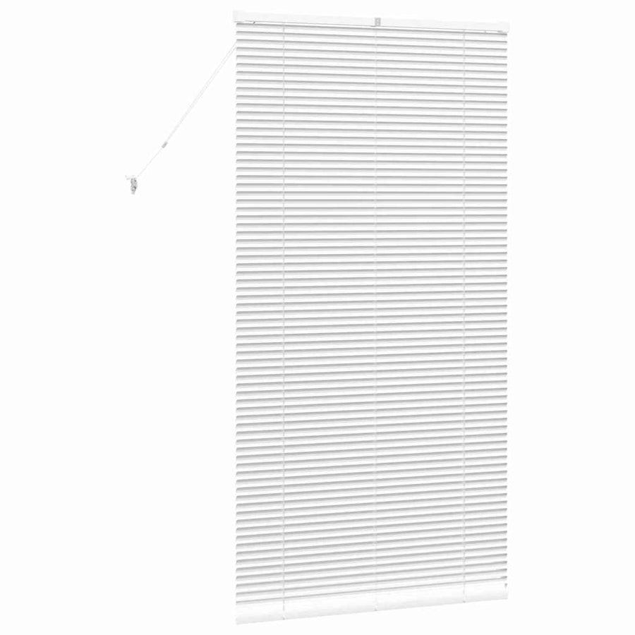 Raam Blind met gordijnen Anders Wit 85 x 175 cm Aluminium