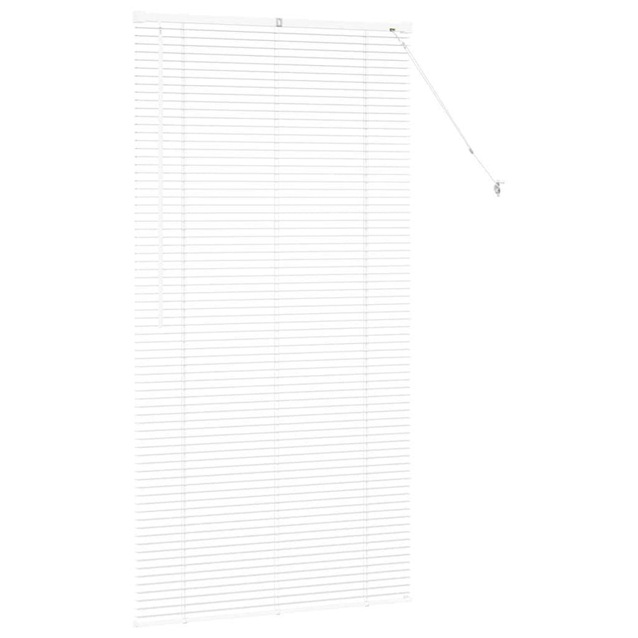 Raam Blind met gordijnen Anders Wit 80 x 130 cm Aluminium