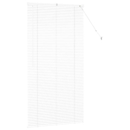 Raam Blind met gordijnen Anders Wit 80 x 130 cm Aluminium