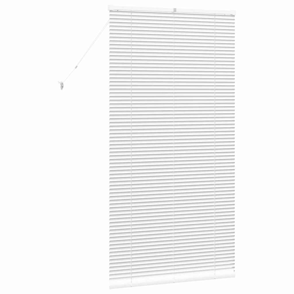 Raam Blind met gordijnen Anders Wit 80 x 130 cm Aluminium