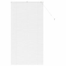 Raam Blind met gordijnen Anders Wit 80 x 130 cm Aluminium