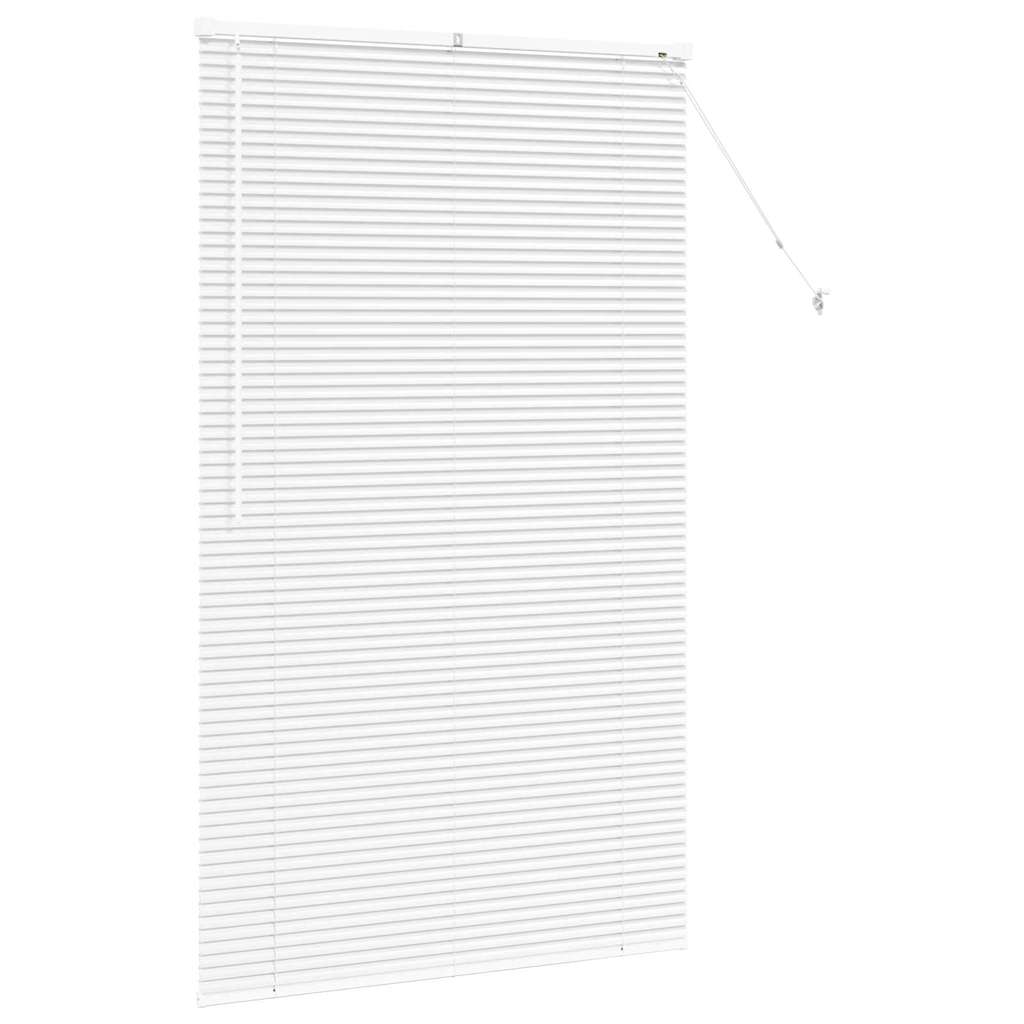 Raam Blind met gordijnen Anders Wit 100 x 175 cm Aluminium