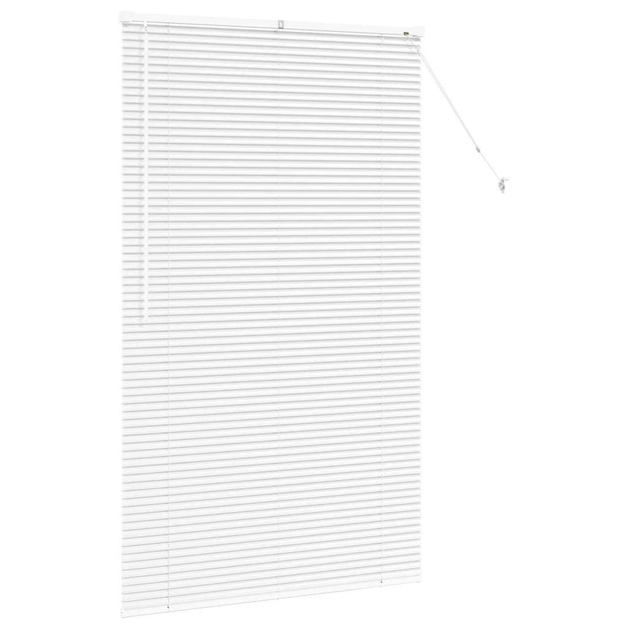 Raam Blind met gordijnen Anders Wit 100 x 175 cm Aluminium