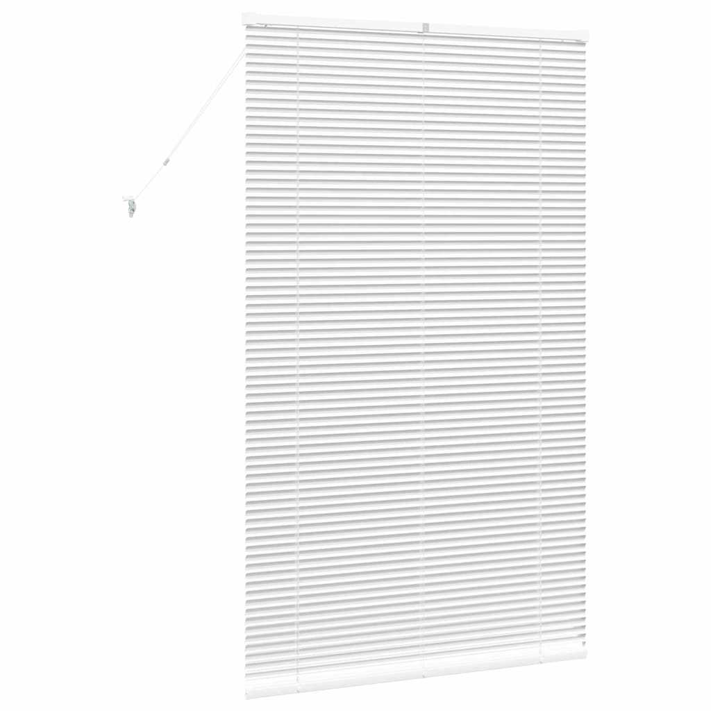 Raam Blind met gordijnen Anders Wit 100 x 175 cm Aluminium